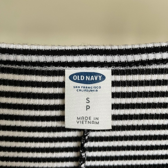 black and white striped ribbed bodycon dress - Picture 3 of 3